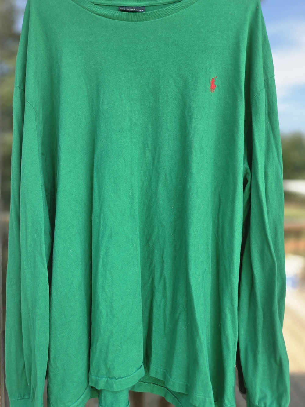 Polo by Ralph Lauren Green Long-Sleeve Crewneck Shirt